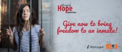 Give now to bring freedom to an inmate...