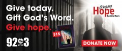 Give today. Gift God's Word. Give hope...